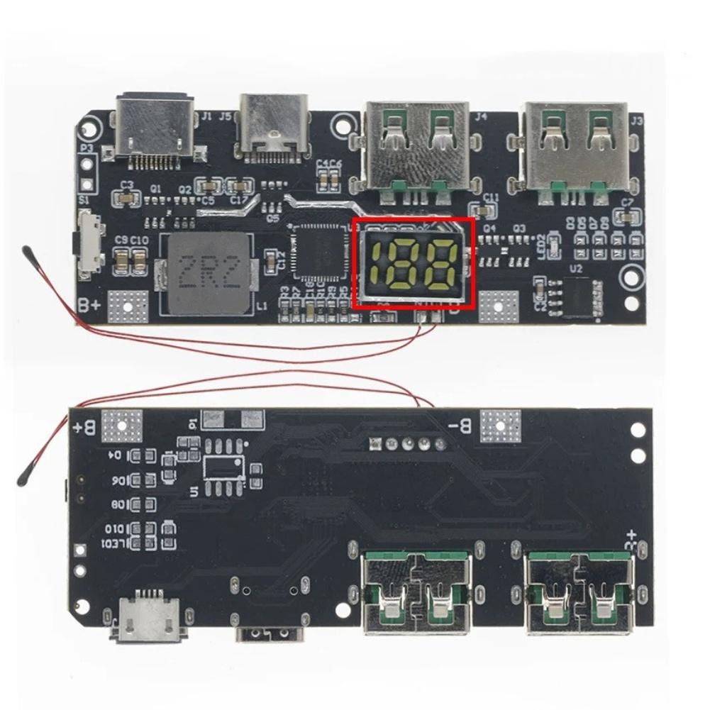 USB Powerbank Lademodul 22,5W mit QC4+/PD3.0 Unterstützung und integrierter Leistungsmessung für verbessertes Batteriemanagement