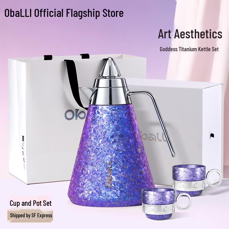 Oball Goddess Pure Titanium Kettle & Sharing Cup Set