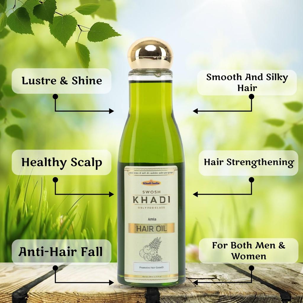 Масло для роста волос с Амлой (200 мл), Amla Hair Oil,  Swosh