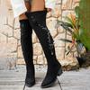 Fashion Winter 2025 Women's New Over-the-Knee Boots Long Thigh Stretch Boots