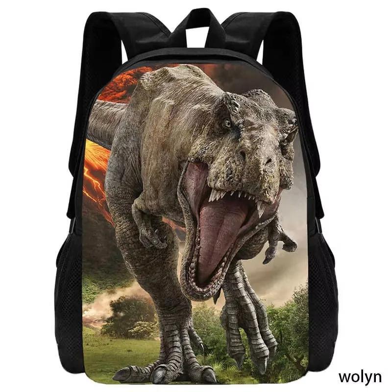 Nový školní batoh s dinosaury, Dětské školní tašky pro chlapce, Lehký batoh pro děti se zvířecími kreslenými potisky, Odolná brašna