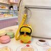 Keychain Soft Plush Duck Shape Portable Anti-Lost Key Holder Mobile Phone Chain Bag Hanger Backpacks Suitcases Hanging Decoration