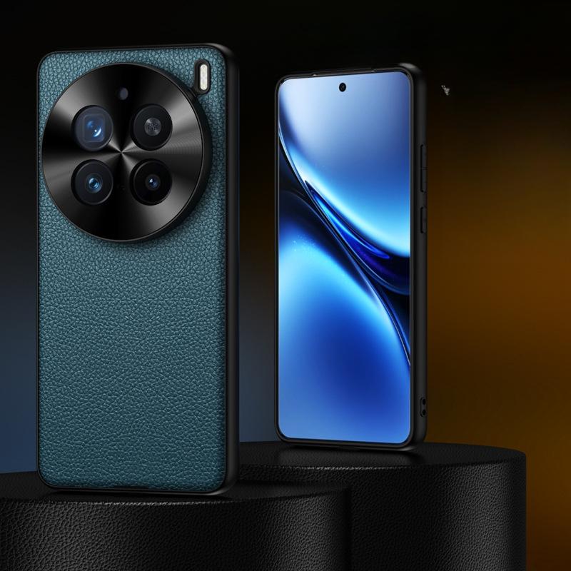 

Подходящий для чехла для телефона VivoX200pro с рисунком личи, X200 Аппаратный объектив Ударопрочный для бизнеса Кожаный чехол vivo X100