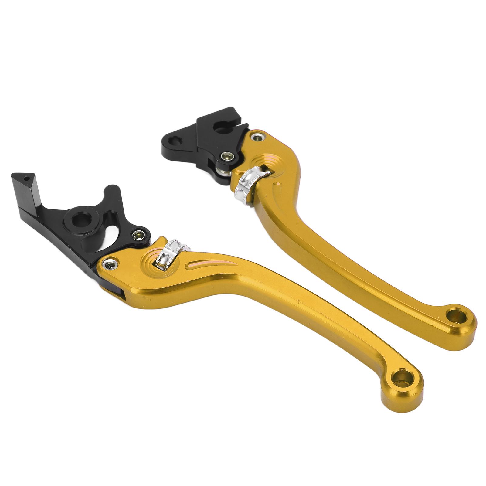 Brake Clutch Levers Handle High Sensitivity CNC Aluminium Alloy Universal Accessories for Motorcycle Gold