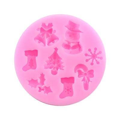 Siliconen Fondant Vorm Kerst Taartvorm Chocolade Bakken Sugarcraft Decor HOT