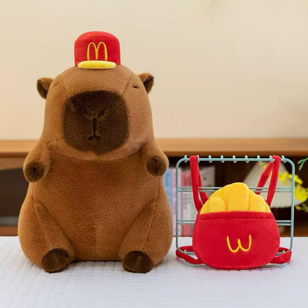 Capybara Cartoon Plush Toy Pillow - Cute Stuffed Animal Doll Gift
