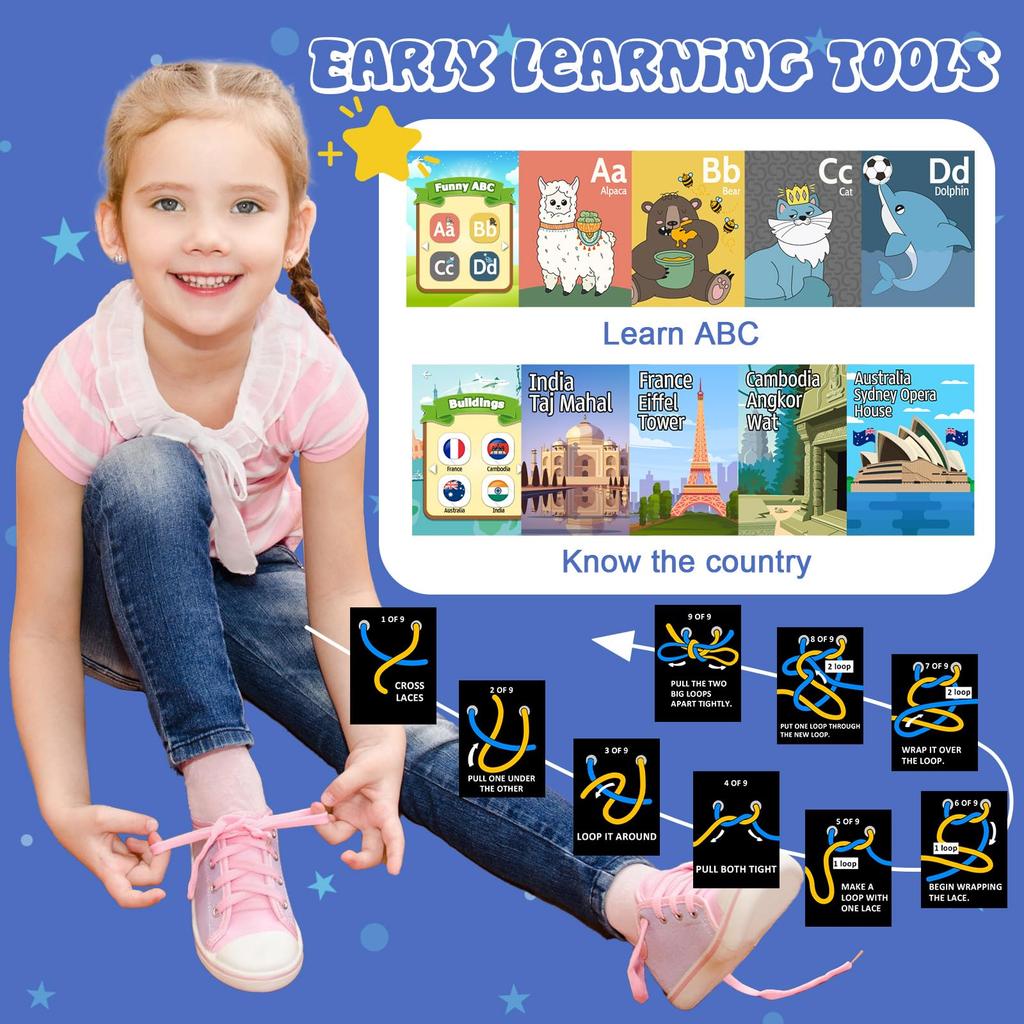 Smart Phone Toy for Girls Ages Christmas or Birthday Flip Video Habit ABC MP3 Alarm Learning Toy for Ages New Gift AYATAHA® Kids' 4-12, Gift,