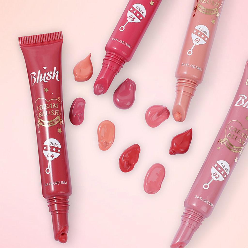 Matte Finish Liquid Blush Makeup, Cream-Based & Lightweight - Buildable Cheek Color, Blendable and Long-Wearing for Daily Wear