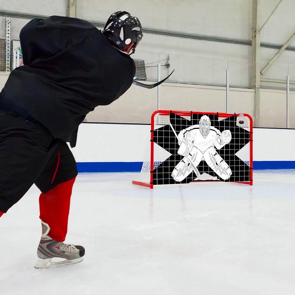 Hockey Net Goalie Target Street Hockey Net Training Target Hockey Shooting Training Aid for Practicing Shooting Accuracy