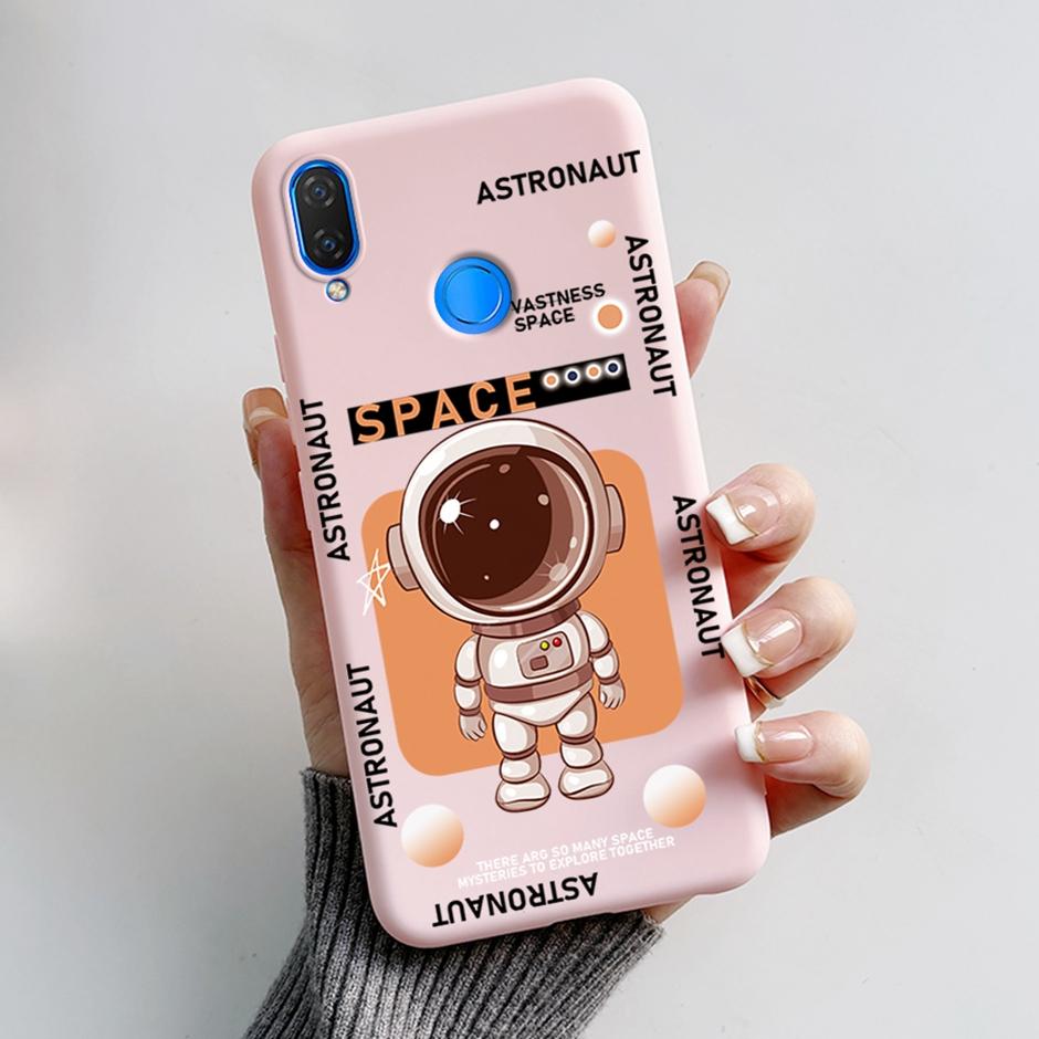 Cute Rabbit Photograph Phone Case For Honor 10 Lite Liquid Silicone Cover Shell For Huawei P smart 2019 Graffiti Bumper