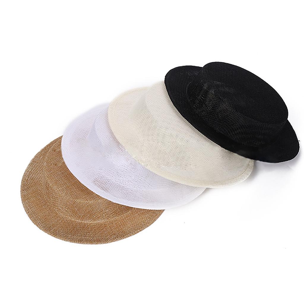 Elegant Vintage Fascinator Hat Base DIY Round Saucer for Tea Party Costume Exquisite French Fascinator Base Perch
