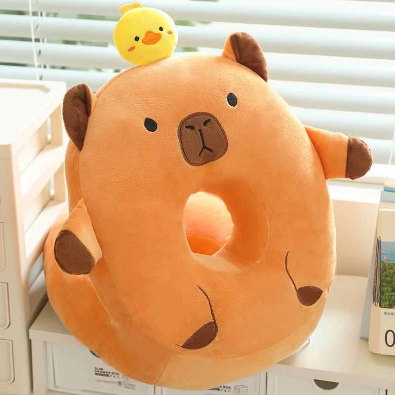 

Shape Capybara Plush Toy Soft Comfortable Pp Cotton Filling Gift For Children Duck