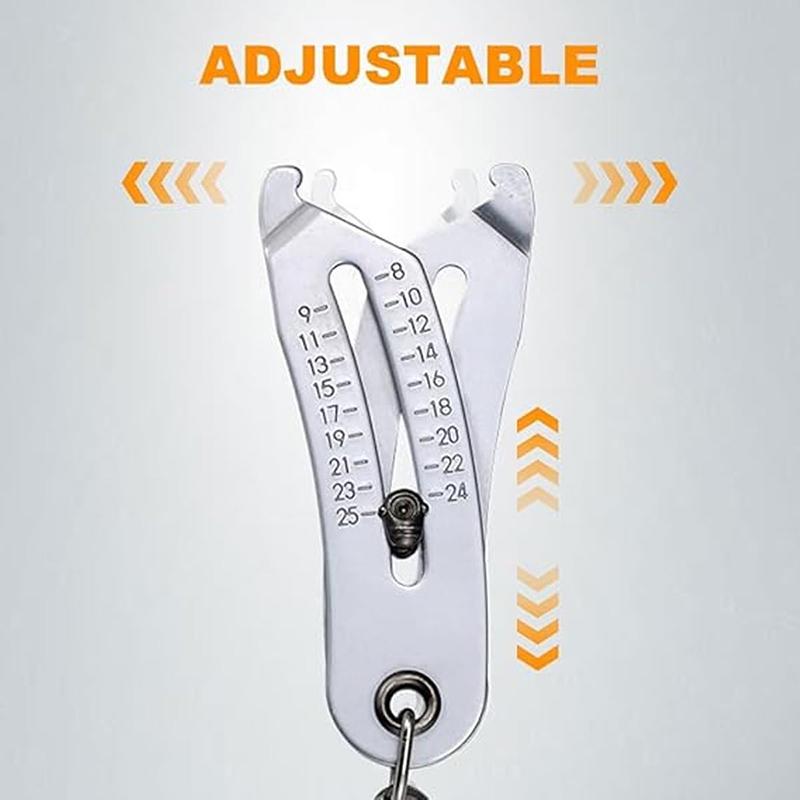 Thread Size Measuring Keychain Nut And Bolt Measuring Keychain Lightweight And Compact Thread Size Verification Tool