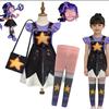 Dívčí Cosplay Kostým Lily Bobi 5 Hrací Čas Dětské Šaty Legíny Taška Set Outfit s Potiskem Hvězd Pro Halloween Narozeninovou Oslavu