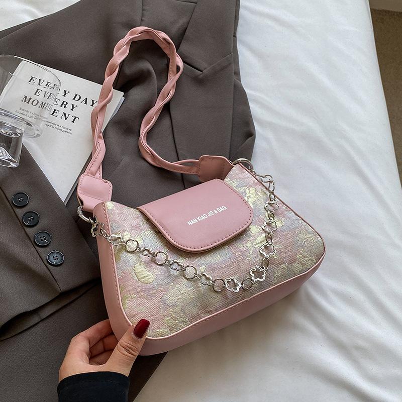 

Французская сумка через плечо Niche для женщин, летняя маленькая сумка через плечо для женщин, высококачественная текстура, модная сумка на одно плечо