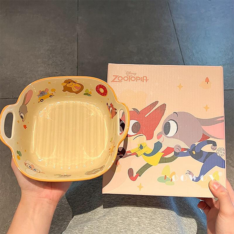 Zootopia Ceramic Double-Handle Baking & Serving Bowl