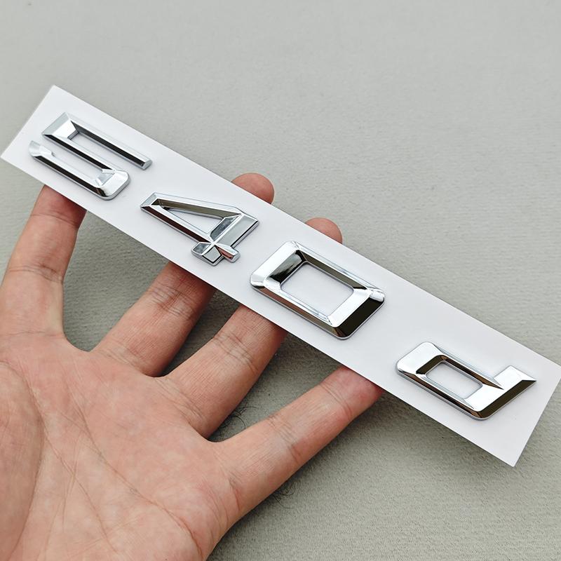 3D ABS Car Letters Logo 520i 530i 540i Rear Trunk Badge Sticker Decals For BMW 5 Series 520i 530i 540i G30 Auto Tail Marking