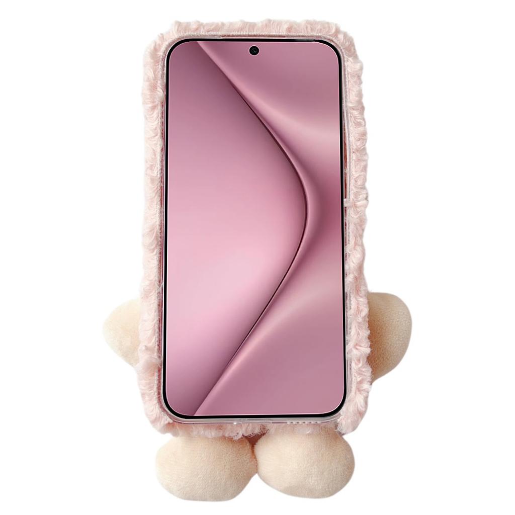 For Huawei Pura 70 Case Plush Bear Soft Fluff TPU Protective Phone Cover
