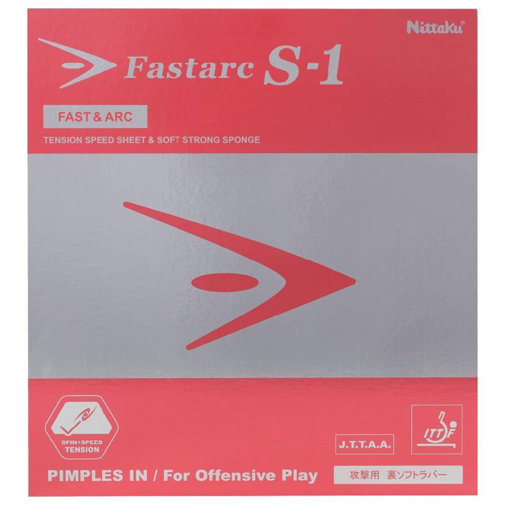 Used Nittaku Table Tennis Back Soft Rubber Fastaku S-1 Tension Series NR-8703 Black Extra Thick