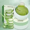 Aloe Vera + Colágeno Crema Sérum para Ojos Parches para Debajo de los Ojos - & Mascarilla Reafirmante para Ojos para Ojeras, Bolsas y Líneas Finas, Cuidado de la Piel