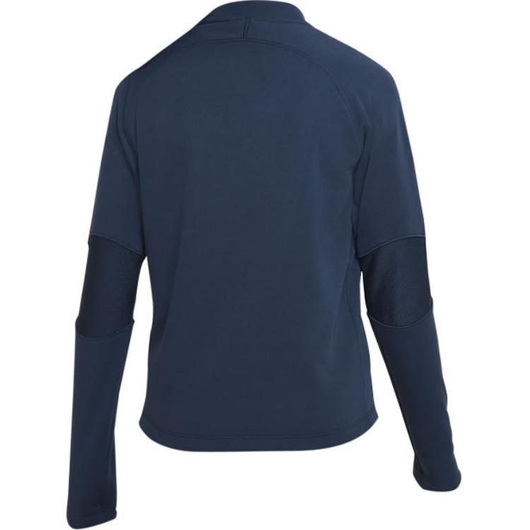 Nike Solid Color Half-Zip Round Neck Pullover Sweatshirt Kids sweatshirt Blue DC9154-454