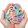 50PCS/Set Women Girls Basic Hair Bands 4cm Simple Solid Colors Elastic Headband Hair Ropes Ties Hair Accessories Ponytail Holder