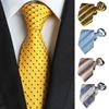Rubber Fastener Pre-tied Necktie Striped Design Easy Neck Tie Zipper Necktie  Suits Matching