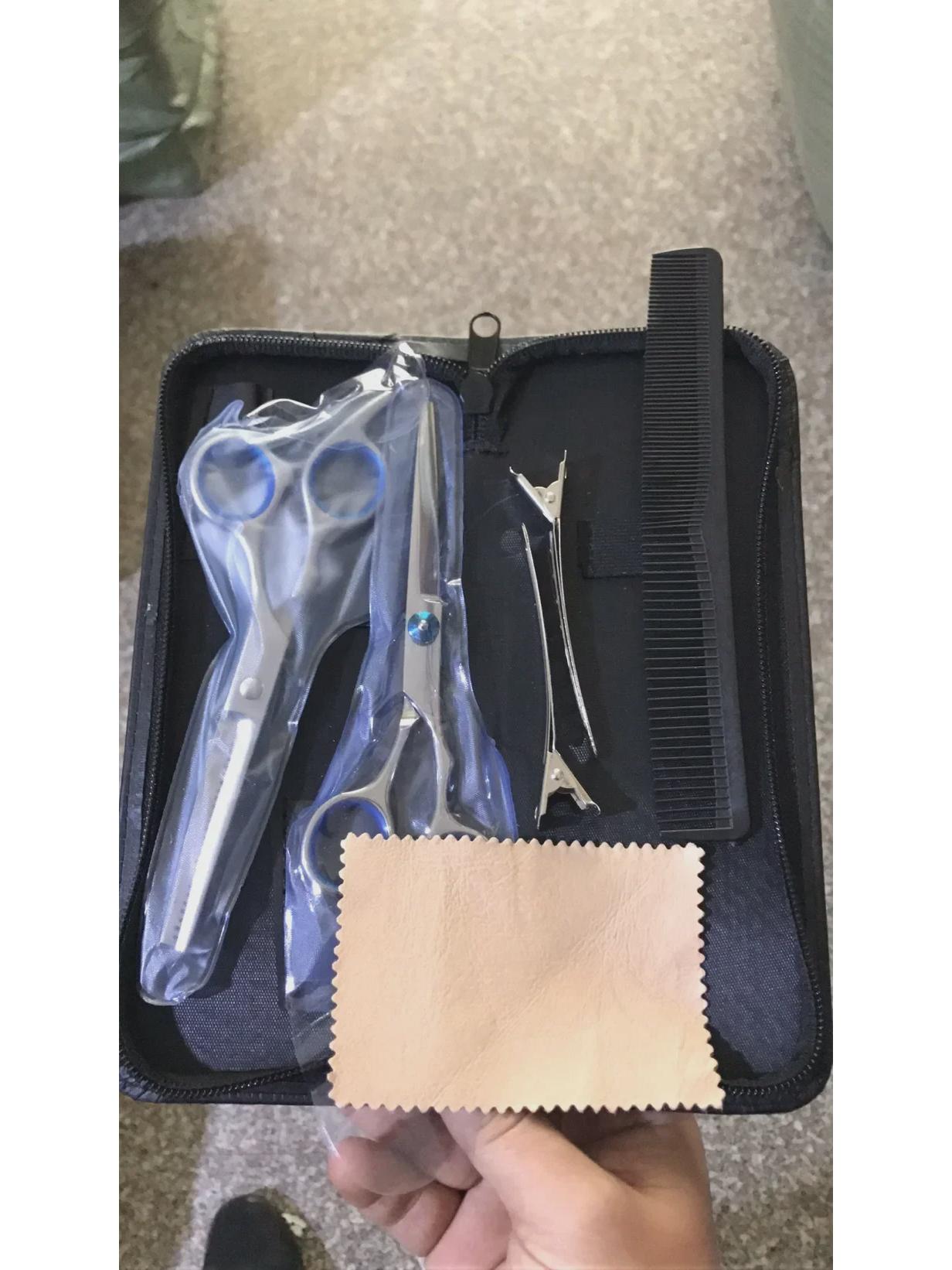 

Набор парикмахерских ножниц из нержавеющей стали: Филировочные, плоские ножницы, зубные ножницы для взрослых