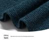 Men's Round Neck Machine Washable 100% Wool Sweater - Warm Knit Base Layer for Autumn/Winter 2025