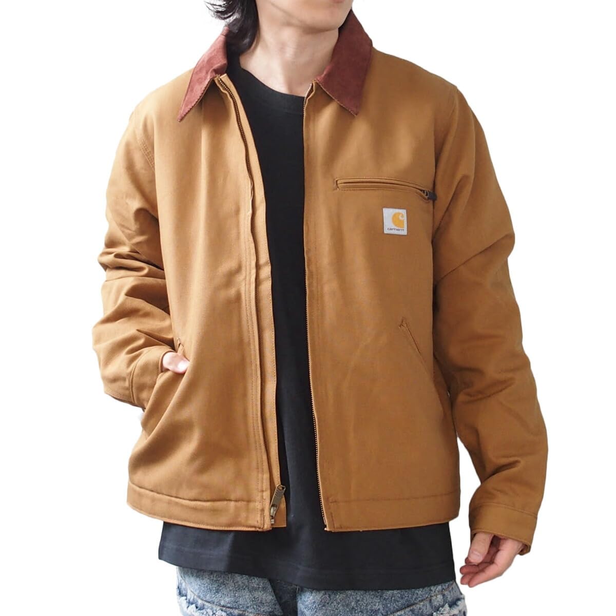 

Carhartt Detroit Вільний Популярний Бавовняний Канвас Модель США M Куртка, Крій, Класичний, Тканина, Чоловічий Верхній одяг, [103828], C.BROWN [Вживаний]