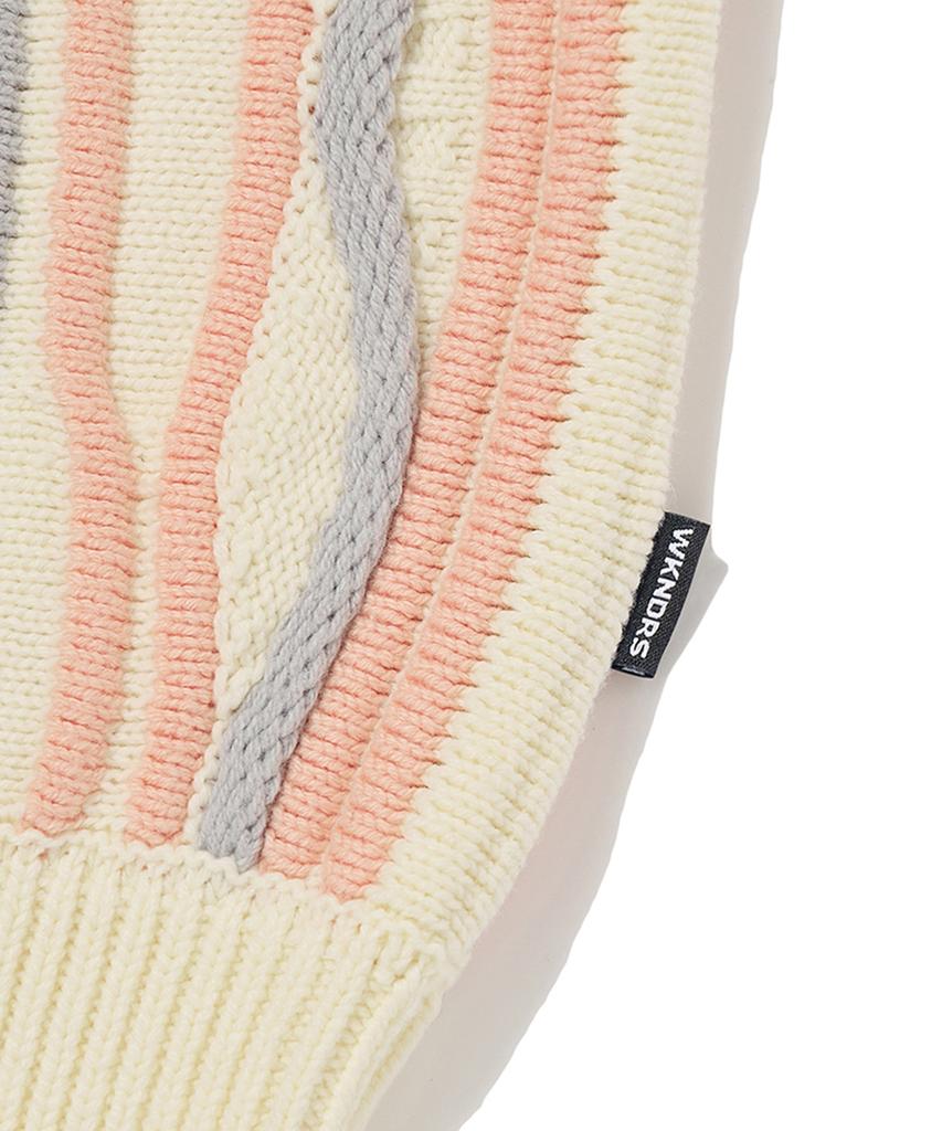 WKNDRS Wave Knitted Sweater (Ivory)