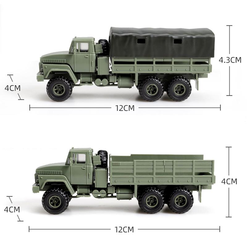 1/72 Military Weapons Toy Army Kraz-260 Truck Camion Armored Vehicles Tank Self-Propelled Gun Car Assemble Puzzle Model Toys