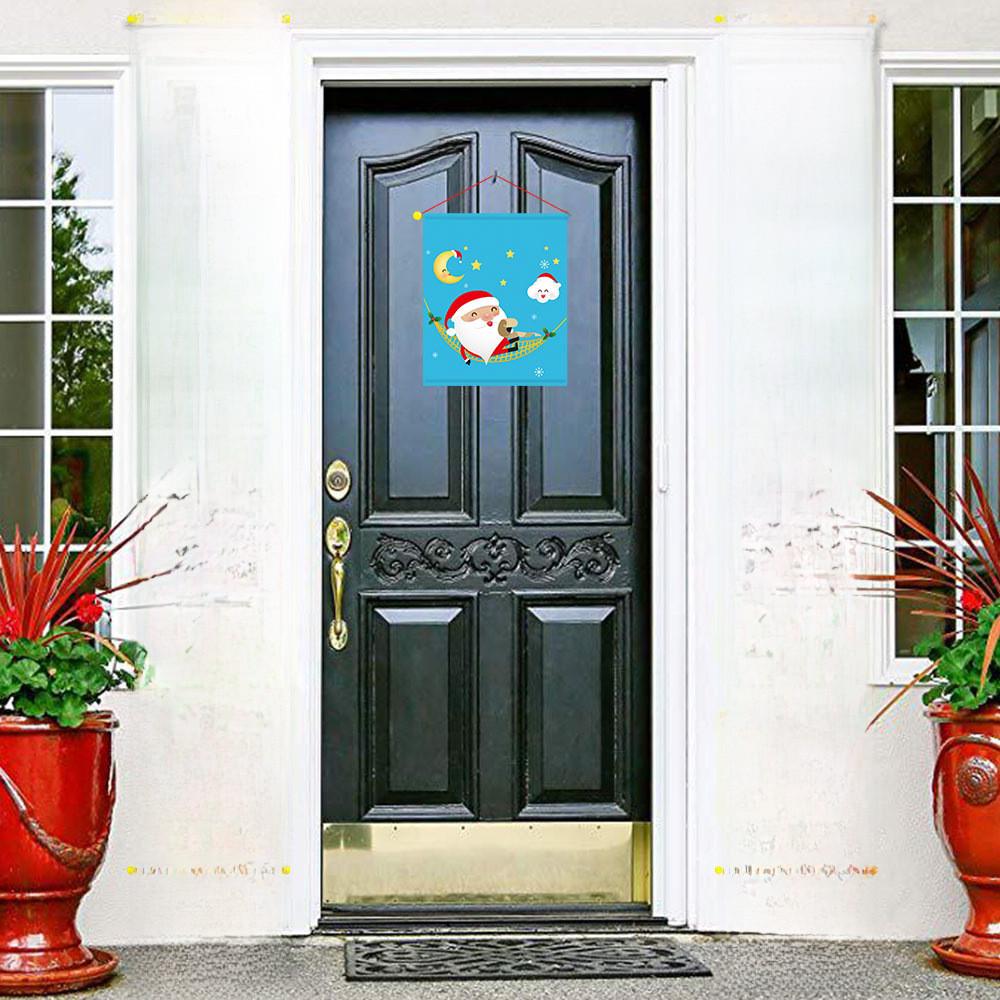 Festliche Vlies-Weihnachtsgirlande Türvorhang für Feiertagsszenen-Dekoration