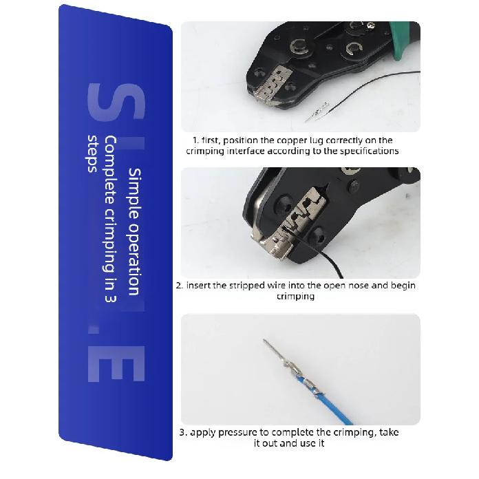 SN-2549 Ratchet Crimping Tool AWG28-18 for Dupont SM2.54 PH2.0 VH3.96 JST Terminals Crimper for Automotive Motorcycle Wiring DIY