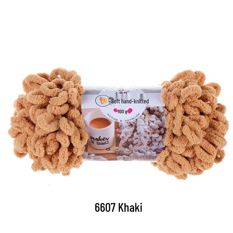 Finger Yarn Donut DIY Knitted Pillow/Blanket - Medium Thick