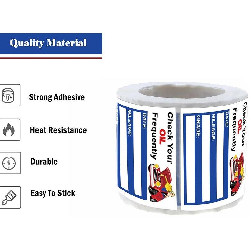 150PCS/roll, Car Oil Change Sticker, Cycling Repair Sticker, Reminder Window Sticker, Adhesive Label, Car Sticker