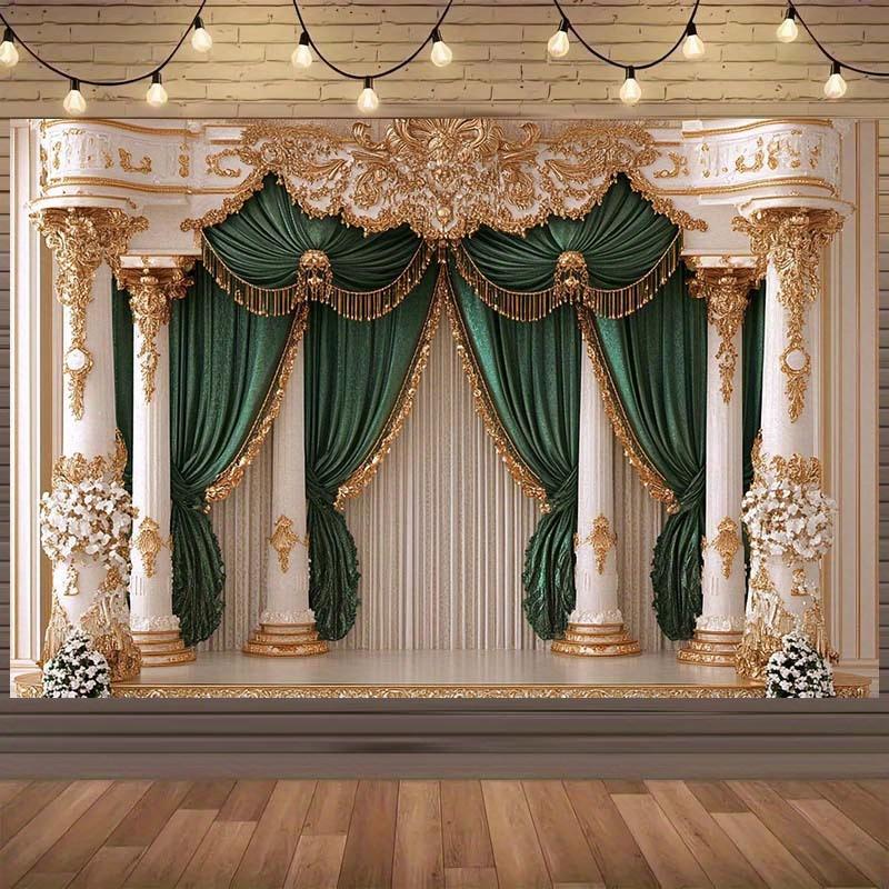 1 Luxurious Baroque-style Party Background - Elegance for Weddings Anniversaries and Special Events