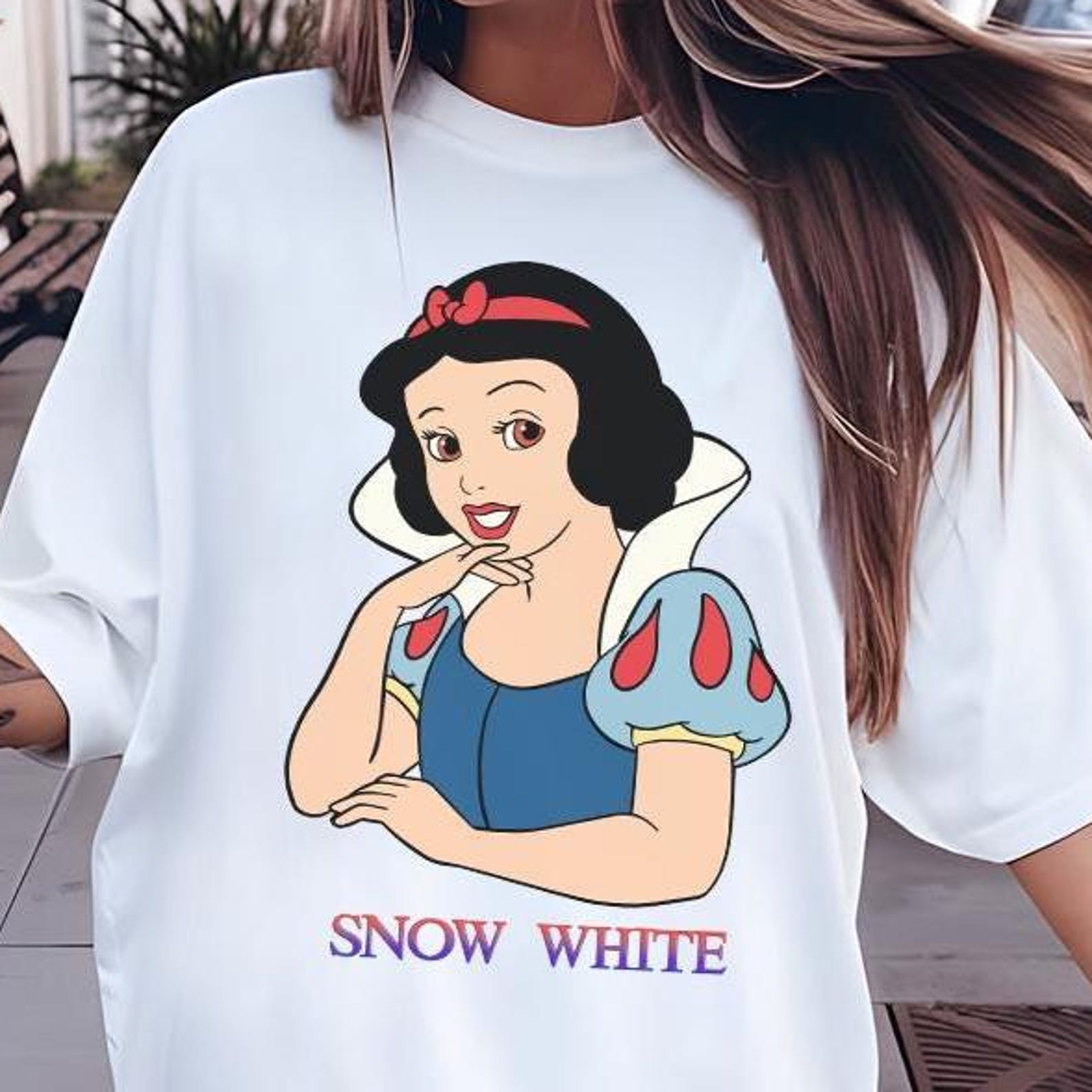 Snow White Disney Princess Shirt, Unisex Cotton Blend Tee 4XL