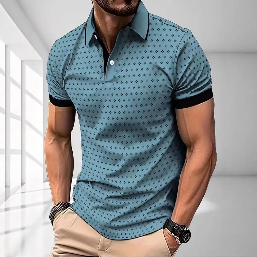 Men s summer short sleeved casual 3D digital printing S