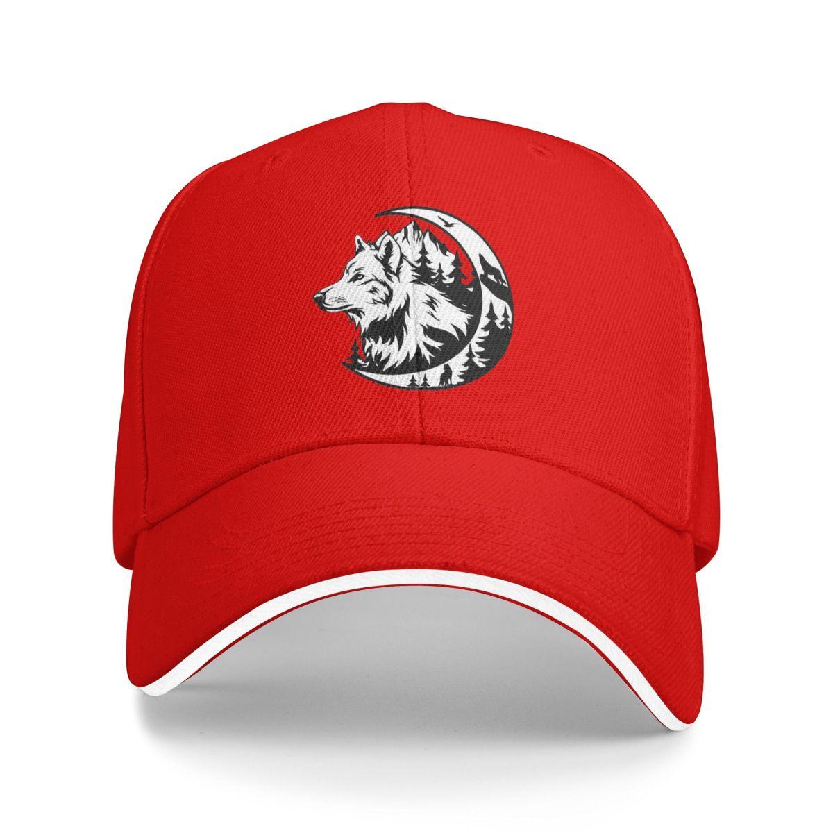 

Волк Вой Волка Бейсболки Snapback Бейсбольные Кепки Дышащие Повседневные Кепки Для Улицы Унисекс One Size