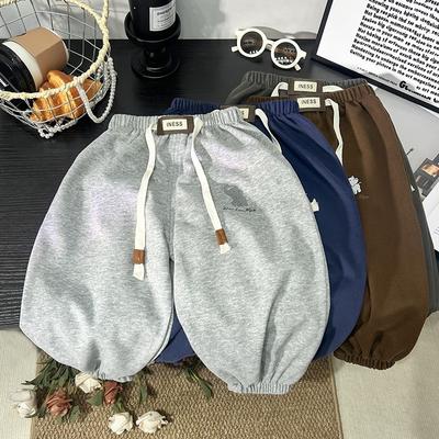 Baby Boys Girls Sweatpants Children Autumn Long Pants Kids Spring Sport Solid Color Trousers Infant Panties Toddler Bottom
