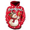 3D hoodie, casual men's sweater 3D printed hooded sweater, Christmas pattern direct supply