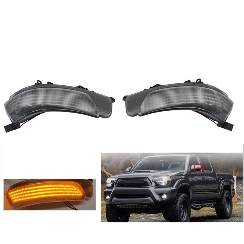 Durable-1Pair Rearview Mirror LED Turn Signal Light 81740-30130 81730-30140 For Toyota Prius Reiz Camry Crown Avalon Mark