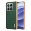 Crocodile Pattern PU Leather Case for Xiaomi Mi 15 14 Ultra 14T 13T Pro Shockproof Plating Bumper Frame Phone Cover Coque Etui