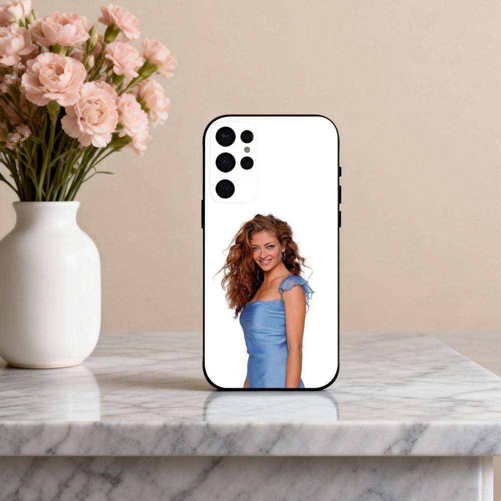 R-Rebecca G-Gayheart Actress Phone Case For Samsung S25,S24,S21,S22,S23,S30,Ultra,S20,Plus,Others Soft Black Case