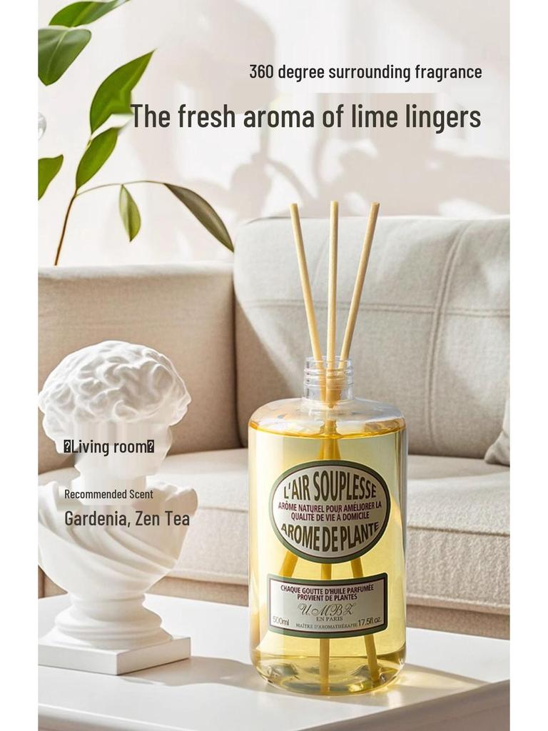 Green Lemon Basil Citrus Aromatherapy Refill for Flameless Car Diffuser & Bedroom