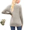 Women's Fall/Winter Zip-up Shirred Casual Long-sleeved T-shirt Top
