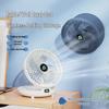 Xinbailu Punch-Free Folding Wall & Desk Fan: Portable, High Air Volume for Kitchen & Bathroom