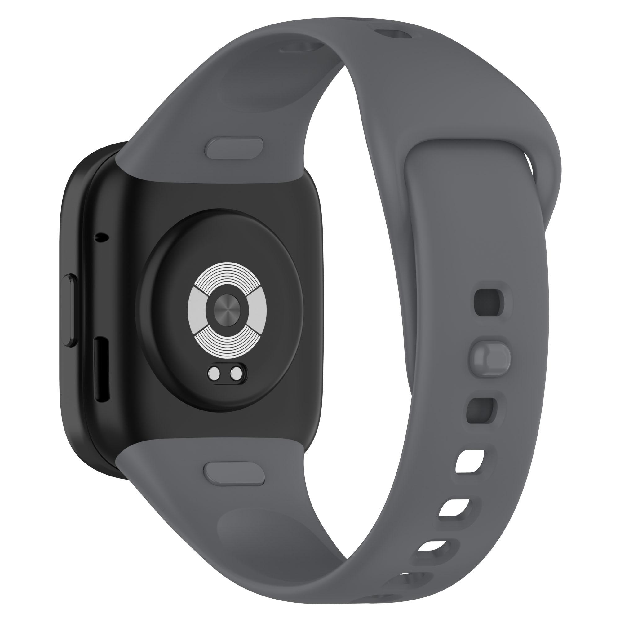 

Silicone Watch Band for Xiaomi Redmi Watch 3/Mi Lite Watch 3 Soft Strap Quick Release Watchband Dark Grey