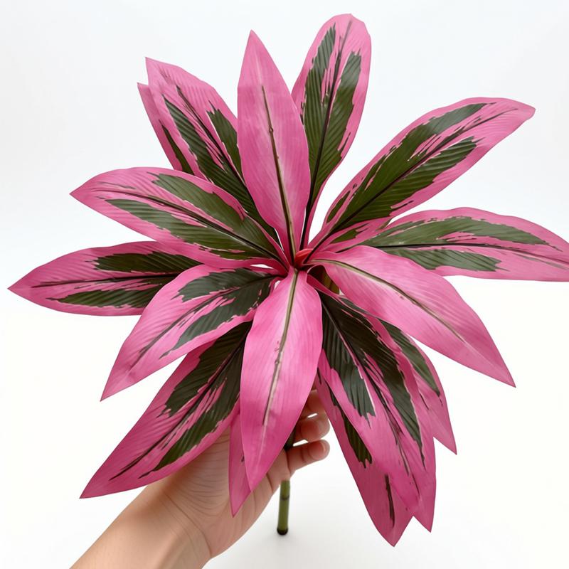 1Pcs Desktop Design 55Cm Large Artificial Dragon Blood Tree Faux Brazilian Wood Plant Decor For Living Room With Life-Like Green
